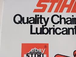 STIHL CHAIN SAW Quality CHAINSAW Lubricants Dealer Metal Tin Advertising Sign