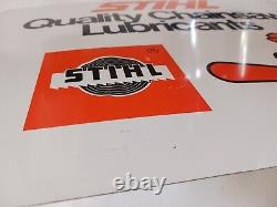 STIHL CHAIN SAW Quality CHAINSAW Lubricants Dealer Metal Tin Advertising Sign