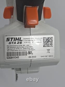 STIHL GTA 26 Battery Powered Pruner/Mini Chainsaw +(2)Batteries-Charger-Case EUC
