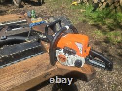 STIHL MS170 Chainsaw Strong Running 30cc Bar And Chain Pictured Inc. Low Hour