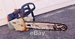 STIHL MS193T Climbing Arborist Chainsaw Top Handle With 12Bar & Chain-Great Shape