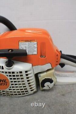 STIHL MS271 Farm Boss Pull Start Gas Chainsaw Head 50.2 cc. TESTED