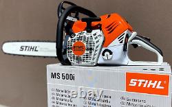 STIHL MS500i (NUMBER 4) FUEL INJECTED CHAINSAW WITH TOOLS AND COVER