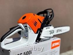 STIHL MS500i (NUMBER 4) FUEL INJECTED CHAINSAW WITH TOOLS AND COVER