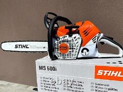 STIHL MS500i (NUMBER 4) FUEL INJECTED CHAINSAW WITH TOOLS AND COVER