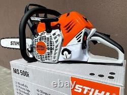 STIHL MS500i (NUMBER 4) FUEL INJECTED CHAINSAW WITH TOOLS AND COVER