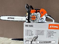 STIHL MS500i (NUMBER 4) FUEL INJECTED CHAINSAW WITH TOOLS AND COVER