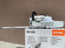 STIHL MS500i (NUMBER 4) FUEL INJECTED CHAINSAW WITH TOOLS AND COVER