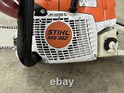 STIHL MS 362 GAS POWERED CHAINSAW SAW With 20 inch BAR AND CHAIN TESTED RUNS