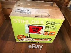 STIHL OEM NEW NOS NIB 08S Chainsaw New In Box w Documentation Collector Museum