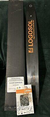 STIHL Ripping Chain 3614 000 0092 & Logosol 28 Proprietary Bar. 050 Gauge