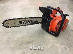 Stihl 015L Chainsaw with Case RUNS GOOD See Video 14 Bar 1/4 Pitch Chain