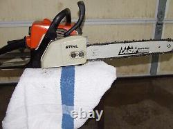 Stihl 017 Chainsaw -16in- Runs, Good Compression, With New Extra Chains