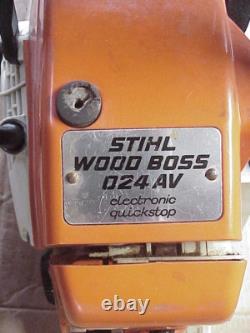 Stihl 024 AV Wood Boss Chainsaw 16' gas chain saw