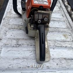 Stihl 024 AV Wood Boss Chainsaw W 18 Bar Chain Runs Strong Missing Cover
