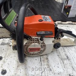 Stihl 024 AV Wood Boss Chainsaw W 18 Bar Chain Runs Strong Missing Cover