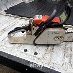 Stihl 024 AV Wood Boss Chainsaw W 18 Bar Chain Runs Strong Missing Cover