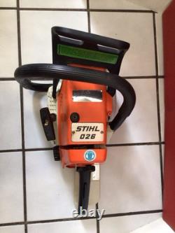 Stihl 026 Chainsaw Red Lever Power Head Only Runs Great 185 Psi Compression