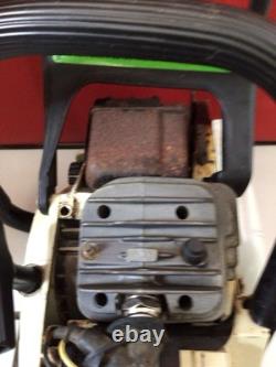 Stihl 026 Chainsaw Red Lever Power Head Only Runs Great 185 Psi Compression