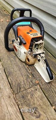 Stihl 026 Chainsaw for repair project or parts Has 165 compression and spark OEM