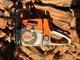 Stihl 026 RED LEVER chainsaw Muffler Modded Runs Strong! Adjustable oiler