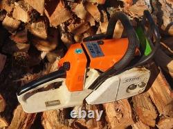 Stihl 026 RED LEVER chainsaw Muffler Modded Runs Strong! Adjustable oiler Stihl 026 RED LEVER chainsaw Muffler Modded Runs Strong! Adjustable oiler