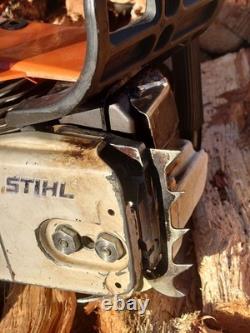 Stihl 026 RED LEVER chainsaw Muffler Modded Runs Strong! Adjustable oiler Stihl 026 RED LEVER chainsaw Muffler Modded Runs Strong! Adjustable oiler