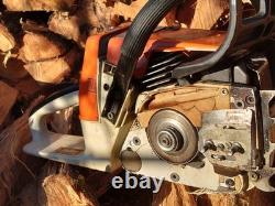 Stihl 026 RED LEVER chainsaw Muffler Modded Runs Strong! Adjustable oiler Stihl 026 RED LEVER chainsaw Muffler Modded Runs Strong! Adjustable oiler