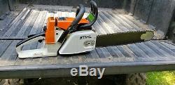 Stihl 026 red lever chainsaw original no aftermarket parts. 16 bar and chain