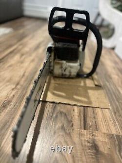 Stihl 028AV Super wood boss 028 rare side chain tension adjustment Nice chainsaw