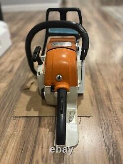Stihl 028AV Super wood boss 028 rare side chain tension adjustment Nice chainsaw