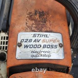 Stihl 028 AV Super Chainsaw Wood Boss 20 Bar Runs