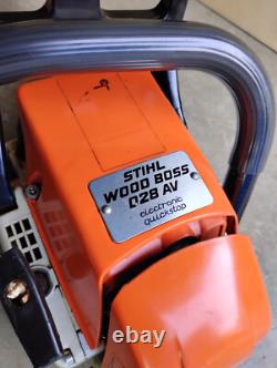 Stihl 028 AV Wood Boss Chainsaw 16 Bar & Chain Saw With Case
