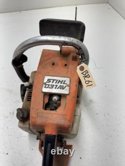 Stihl 031AV 031av Chainsaw Bar & Chain RUNS ON STARTING FLUID! FREE SHIPPING