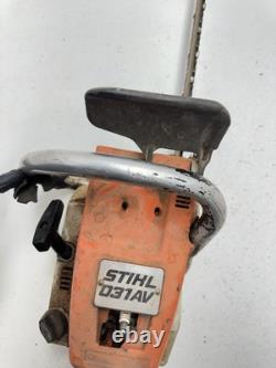 Stihl 031AV 031av Chainsaw Bar & Chain RUNS ON STARTING FLUID! FREE SHIPPING
