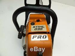 Stihl 036 Pro Chainsaw 20 Bar & Chain Looks and runs Good ms360