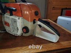 Stihl 038 AV Magnum Chainsaw With 18 Bar And Chain Runs Good Used Chainsaw