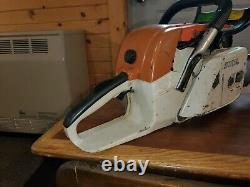 Stihl 038 AV Magnum Chainsaw With 18 Bar And Chain Runs Good Used Chainsaw