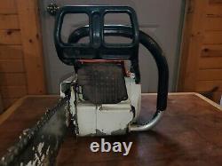 Stihl 038 AV Magnum Chainsaw With 18 Bar And Chain Runs Good Used Chainsaw