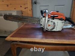 Stihl 041 AV Chainsaw With 20 Bar And Chain Runs Good Used Chainsaw