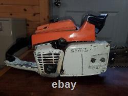 Stihl 041 AV Chainsaw With 20 Bar And Chain Runs Good Used Chainsaw