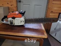 Stihl 041 AV Chainsaw With 20 Bar And Chain Runs Good Used Chainsaw