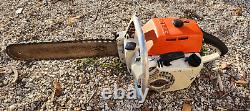 Stihl 041 Farm Boss Chainsaw With Bar & Chain Runs Cuts Good Vintage Used