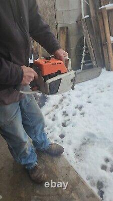 Stihl 041 Farm Boss Chainsaw With Bar & Chain Runs Cuts Good Vintage Used