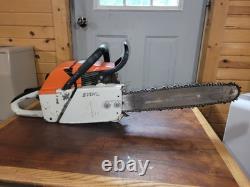 Stihl 042 AV Chainsaw With 16 Bar And Chain Runs Used Chainsaw
