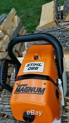 Stihl 066 Magnum Chainsaw 98cc Big Bore ms660 Runs Great 1122 ms661 READ ALL