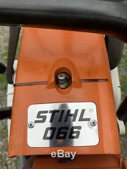 Stihl 066 magnum 91 cc runs and cuts great! Nice saw 145psi