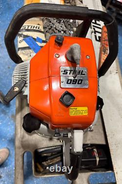 Stihl 090 Chainsaw with 66 Bar and Chain Vintage READ DESCRIPTION