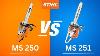 Stihl Chainsaw Comparison Ms250 Vs Ms251 What S The Difference