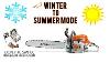 Stihl Chainsaw How To Switch From Winter Mode To Summer Mode Video